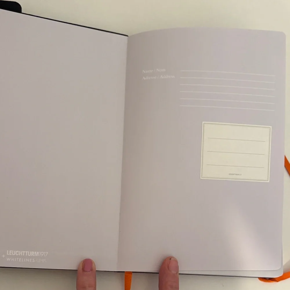 Leuchtturm Black notebook planner Set of 2 black‎ bullet journal whitelines